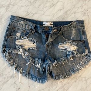 One Teaspoon Demin Shorts